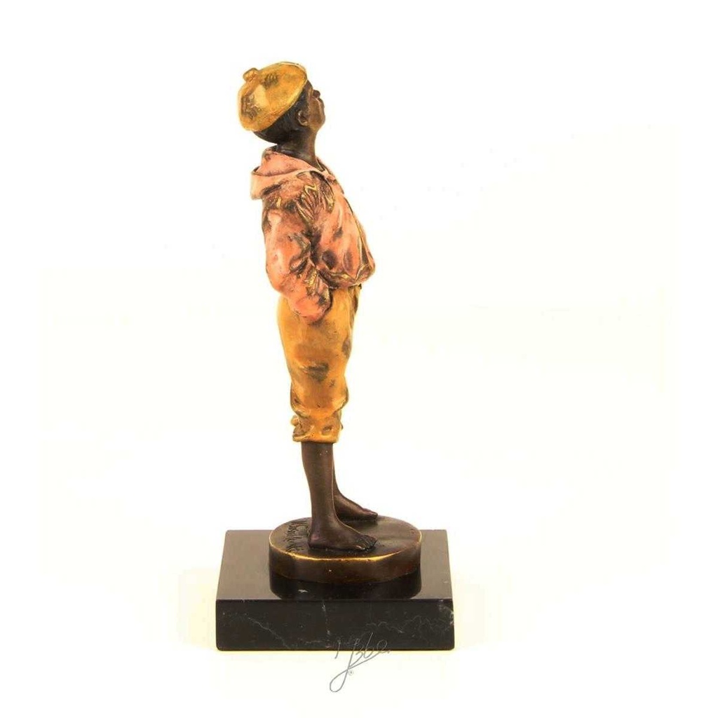 [LA-43252] Bronzeskulptur Bronzefigur Pfeifender Junge Pfeifer Antik-Stil Bild 12