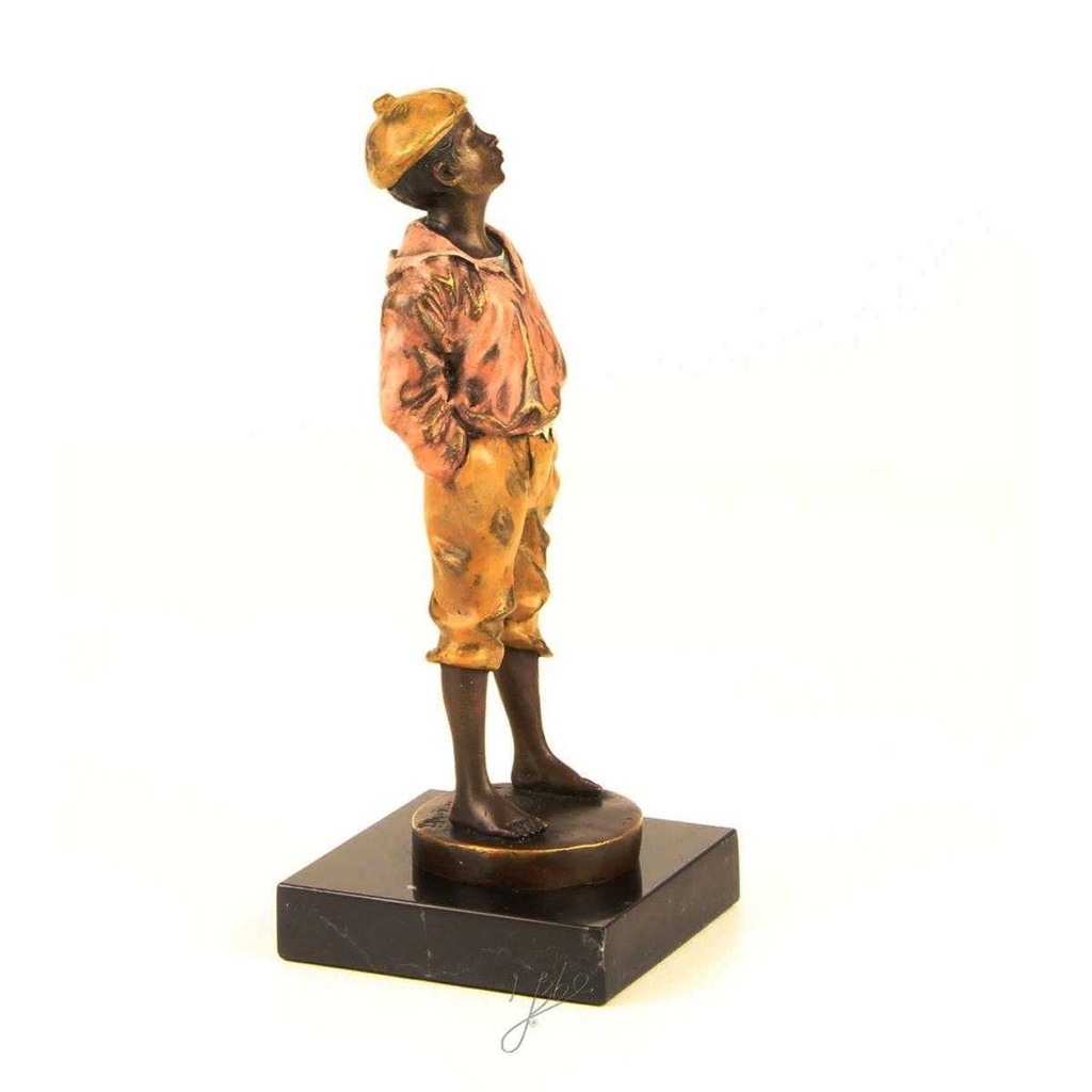 [LA-43252] Bronzeskulptur Bronzefigur Pfeifender Junge Pfeifer Antik-Stil Bild 13