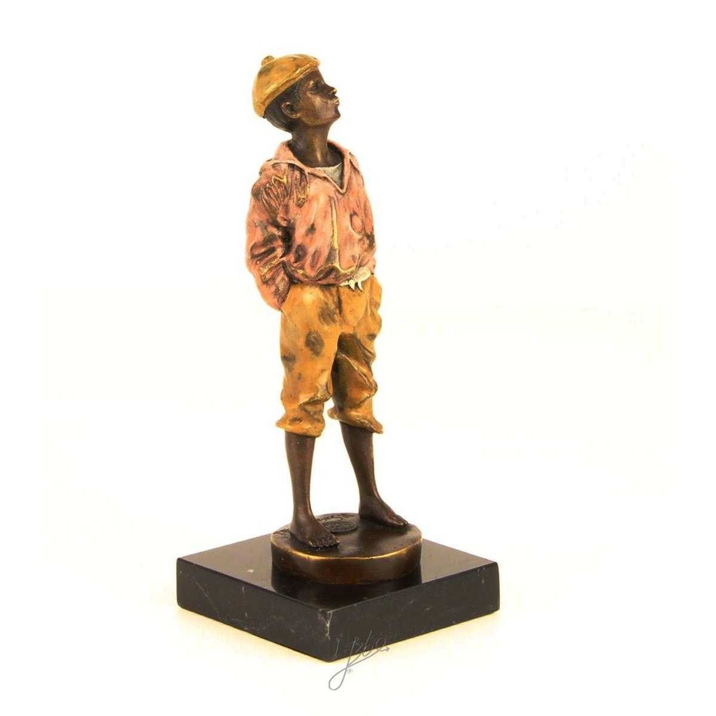 [LA-43252] Bronzeskulptur Bronzefigur Pfeifender Junge Pfeifer Antik-Stil Bild 14