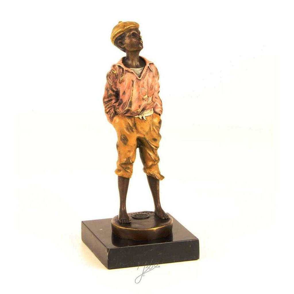 [LA-43252] Bronzeskulptur Bronzefigur Pfeifender Junge Pfeifer Antik-Stil Bild 15