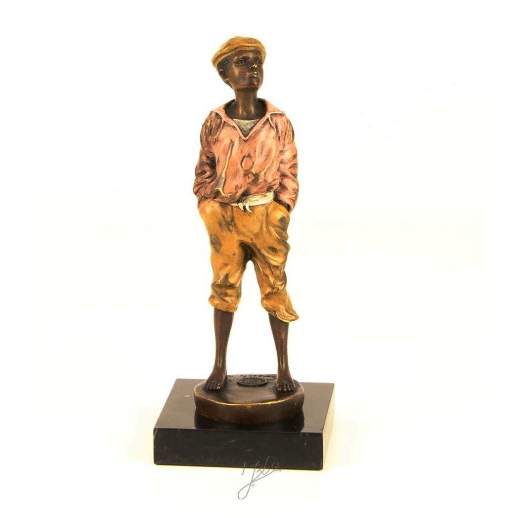[LA-43252] Bronzeskulptur Bronzefigur Pfeifender Junge Pfeifer Antik-Stil Bild 16