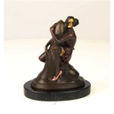 [LA-43258] Bronzeskulptur Bronzefigur Frau Umarmt Sitzend Einen Phallus Bild 7