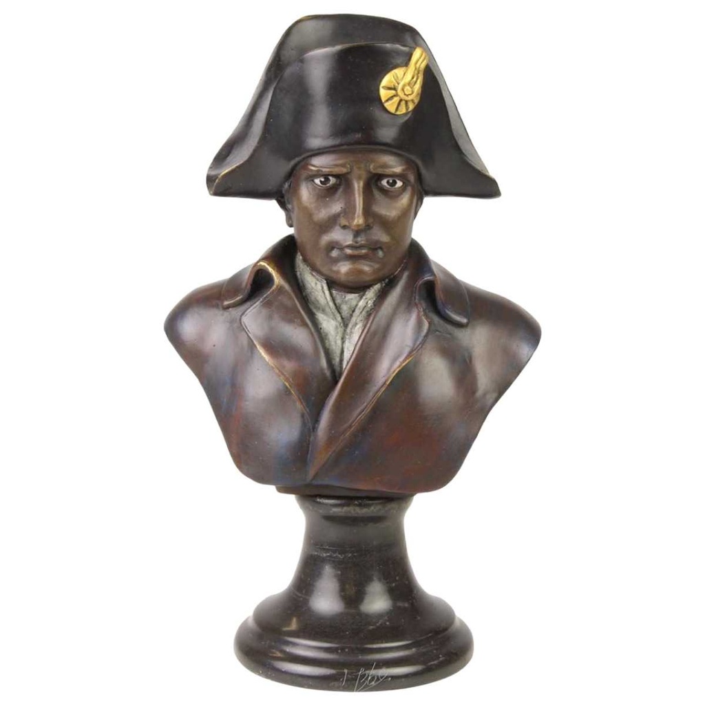 [LA-43260] Bronzeskulptur Bronzefigur Büste Bronze Napoleon Bild 2