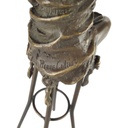 [LA-43268] Bronzeskulptur Bronzefigur Frau auf Barstuhl Barhocker #43268 Bild 5
