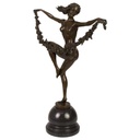 [LA-43272] Bronzeskulptur Bronzefigur Frau Blumentänzerin Bild 2