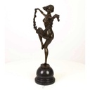 [LA-43272] Bronzeskulptur Bronzefigur Frau Blumentänzerin Bild 3