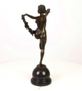 [LA-43272] Bronzeskulptur Bronzefigur Frau Blumentänzerin Bild 5