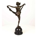[LA-43272] Bronzeskulptur Bronzefigur Frau Blumentänzerin Bild 6