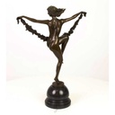 [LA-43272] Bronzeskulptur Bronzefigur Frau Blumentänzerin Bild 7