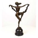 [LA-43272] Bronzeskulptur Bronzefigur Frau Blumentänzerin Bild 9