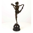 [LA-43272] Bronzeskulptur Bronzefigur Frau Blumentänzerin Bild 13