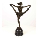 [LA-43272] Bronzeskulptur Bronzefigur Frau Blumentänzerin Bild 14