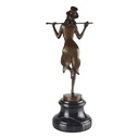 [LA-43284] Bronzeskulptur Bronzefigur Revuetänzerin Art-Deco-Stil Bild 3