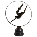 [LA-43288] Bronzeskulptur Bronzefigur Ringtänzerin Im Ring Art-Deco-Stil Bild 2