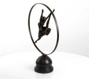 [LA-43288] Bronzeskulptur Bronzefigur Ringtänzerin Im Ring Art-Deco-Stil Bild 4