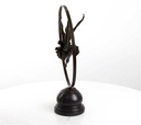 [LA-43288] Bronzeskulptur Bronzefigur Ringtänzerin Im Ring Art-Deco-Stil Bild 5