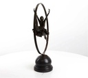 [LA-43288] Bronzeskulptur Bronzefigur Ringtänzerin Im Ring Art-Deco-Stil Bild 6
