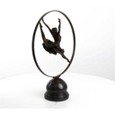 [LA-43288] Bronzeskulptur Bronzefigur Ringtänzerin Im Ring Art-Deco-Stil Bild 7