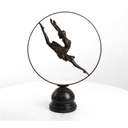 [LA-43288] Bronzeskulptur Bronzefigur Ringtänzerin Im Ring Art-Deco-Stil Bild 9