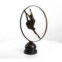 [LA-43288] Bronzeskulptur Bronzefigur Ringtänzerin Im Ring Art-Deco-Stil Bild 11
