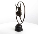 [LA-43288] Bronzeskulptur Bronzefigur Ringtänzerin Im Ring Art-Deco-Stil Bild 12