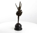 [LA-43288] Bronzeskulptur Bronzefigur Ringtänzerin Im Ring Art-Deco-Stil Bild 13