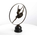 [LA-43288] Bronzeskulptur Bronzefigur Ringtänzerin Im Ring Art-Deco-Stil Bild 15