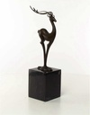 [LA-43296] Bronzeskulptur Bronzefigur Antilope Modern-Stil Bild 4