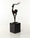 [LA-43296] Bronzeskulptur Bronzefigur Antilope Modern-Stil Bild 8