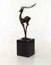 [LA-43296] Bronzeskulptur Bronzefigur Antilope Modern-Stil Bild 11