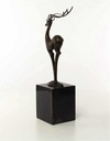 [LA-43296] Bronzeskulptur Bronzefigur Antilope Modern-Stil Bild 12