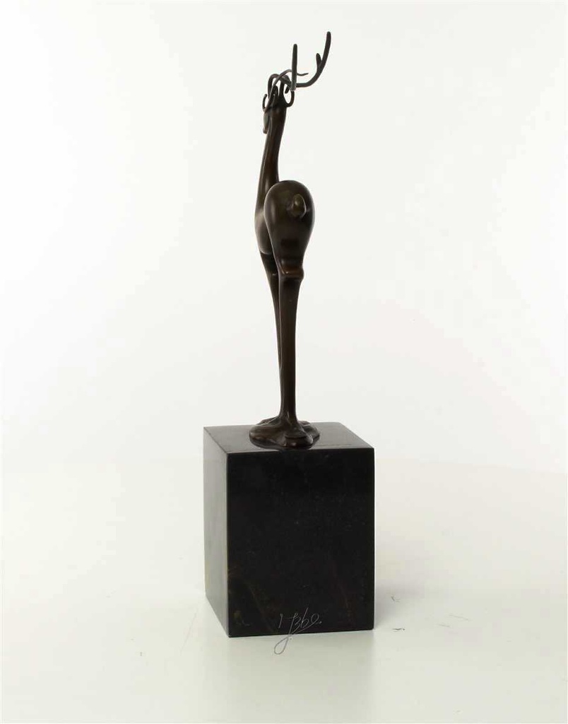 [LA-43296] Bronzeskulptur Bronzefigur Antilope Modern-Stil Bild 13