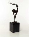 [LA-43296] Bronzeskulptur Bronzefigur Antilope Modern-Stil Bild 16
