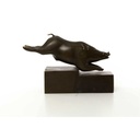 [LA-43298] Bronzeskulptur Bronzefigur Eber Schwein Bild 3