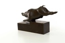 [LA-43298] Bronzeskulptur Bronzefigur Eber Schwein Bild 11