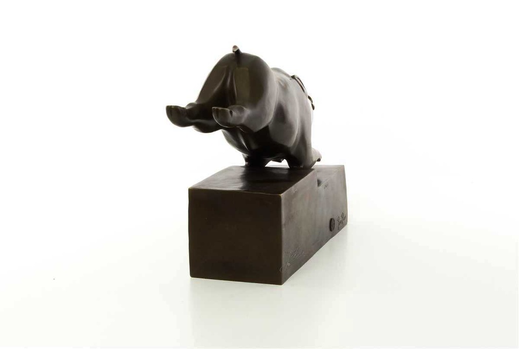 [LA-43298] Bronzeskulptur Bronzefigur Eber Schwein Bild 14