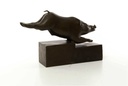 [LA-43298] Bronzeskulptur Bronzefigur Eber Schwein Bild 16
