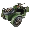 [LA-43303] Blechmodell Militärmotorrad mit Beiwagen Grün Bild 7