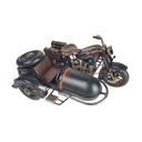 [LA-43306] Blechmodell Blechmotorrad mit Beiwagen Seitenwagen Eisen Vintage/Retro/Antikstil Bild 2