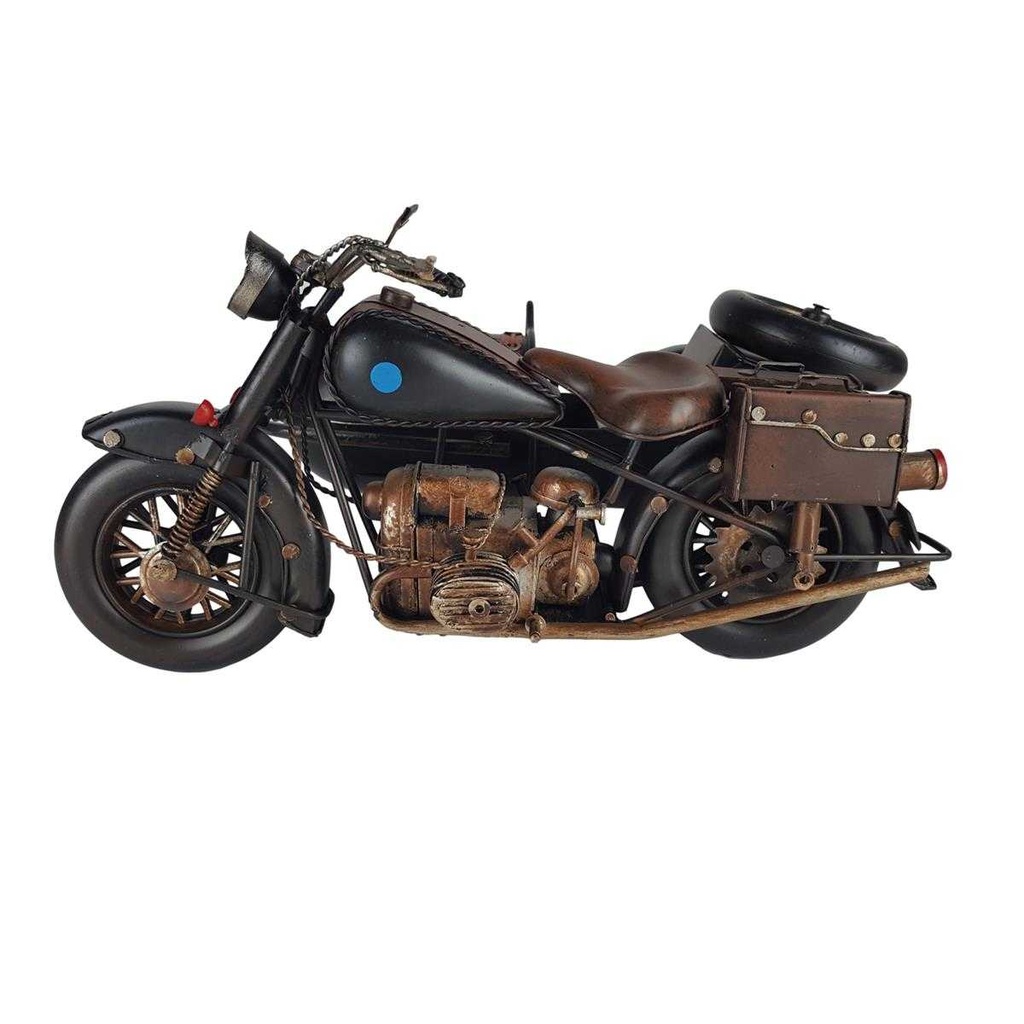 [LA-43306] Blechmodell Blechmotorrad mit Beiwagen Seitenwagen Eisen Vintage/Retro/Antikstil Bild 5