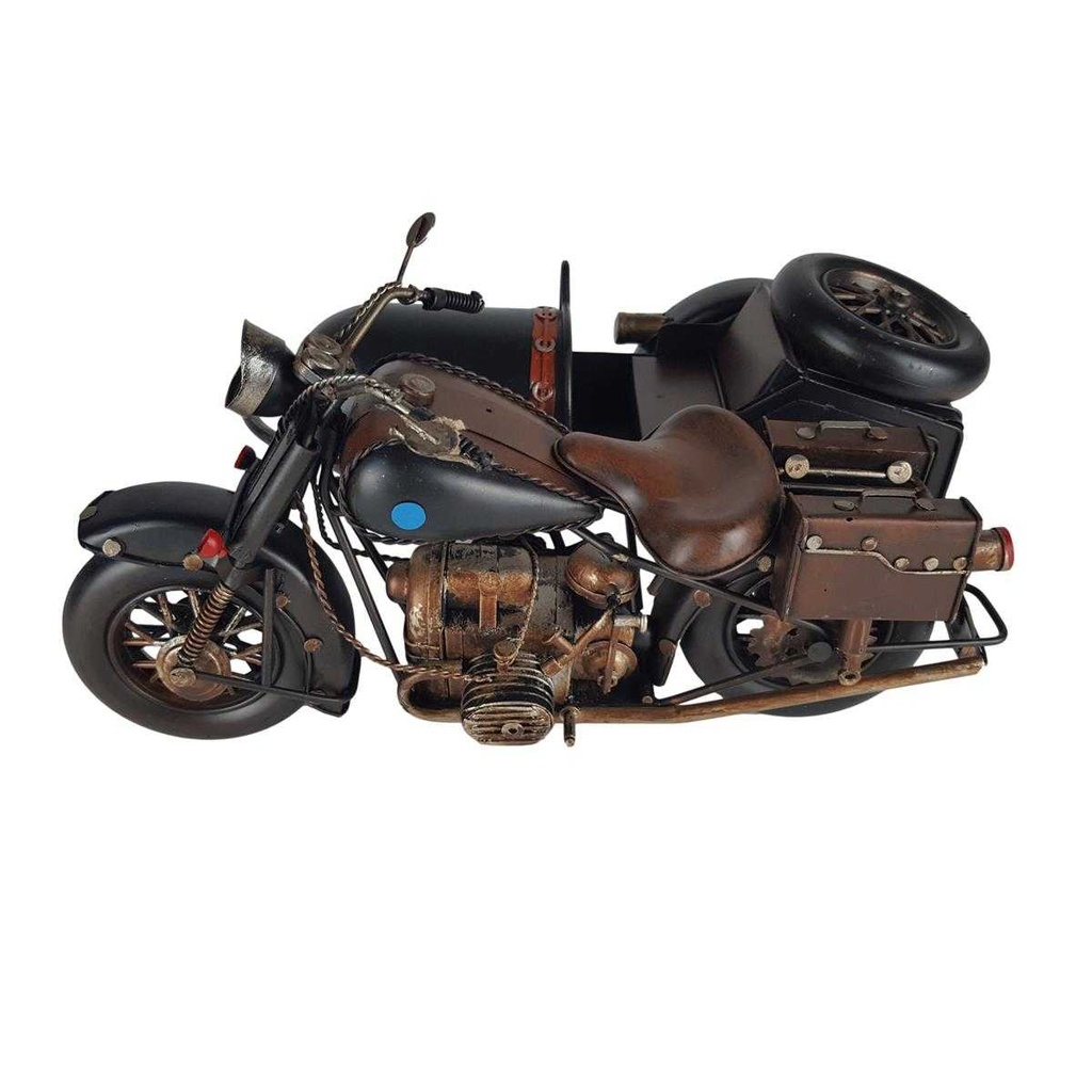 [LA-43306] Blechmodell Blechmotorrad mit Beiwagen Seitenwagen Eisen Vintage/Retro/Antikstil Bild 6