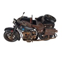 [LA-43306] Blechmodell Blechmotorrad mit Beiwagen Seitenwagen Eisen Vintage/Retro/Antikstil Bild 6