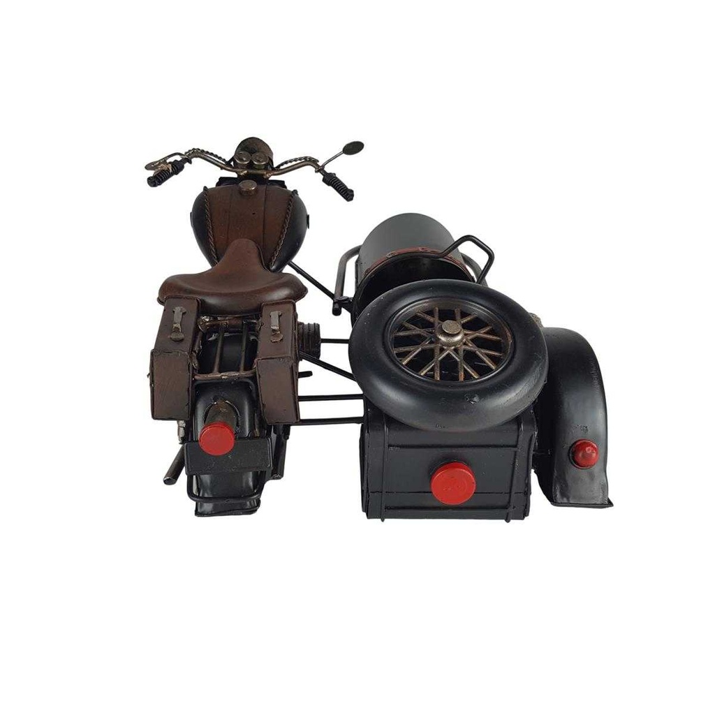 [LA-43306] Blechmodell Blechmotorrad mit Beiwagen Seitenwagen Eisen Vintage/Retro/Antikstil Bild 8