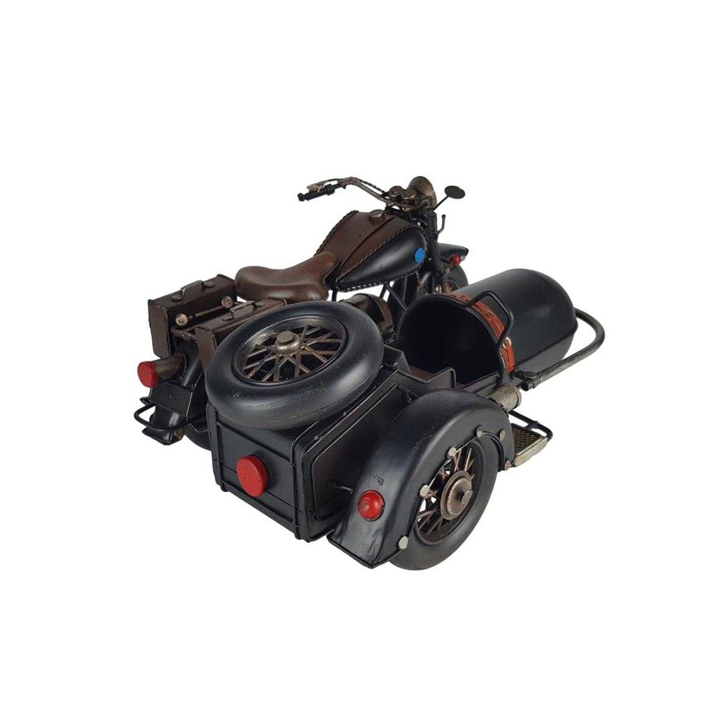 [LA-43306] Blechmodell Blechmotorrad mit Beiwagen Seitenwagen Eisen Vintage/Retro/Antikstil Bild 9