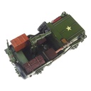 [LA-43351] Blechmodell Blechauto Modellauto Armee Militär Geländewagen mit Bewaffnung Antik-Stil Bild 6