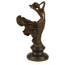 [LA-43361] Bronzeskulptur Bronzefigur Frau Wirbelndes Kleid Bild 2