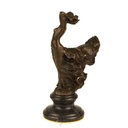 [LA-43361] Bronzeskulptur Bronzefigur Frau Wirbelndes Kleid Bild 7