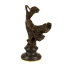 [LA-43361] Bronzeskulptur Bronzefigur Frau Wirbelndes Kleid Bild 10