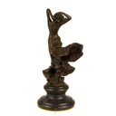 [LA-43361] Bronzeskulptur Bronzefigur Frau Wirbelndes Kleid Bild 11