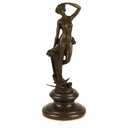 [LA-43364] Bronzeskulptur Bronzefigur Frau Nymphe Naturgeist Mythologie Bild 2